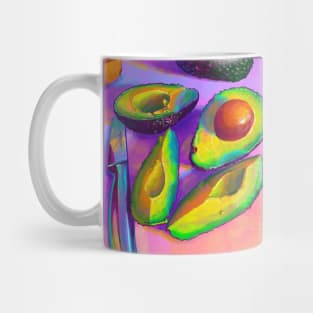 Avocado and a Half Rainbow Colorful art Mug